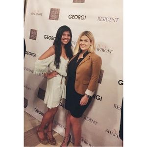 Mint cold shoulder swing dress